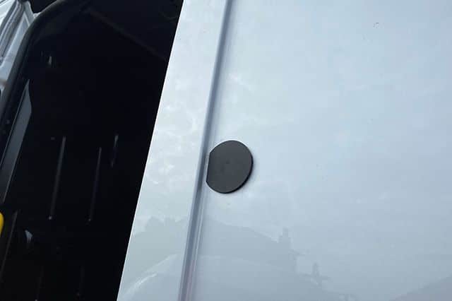 external shielding on a van