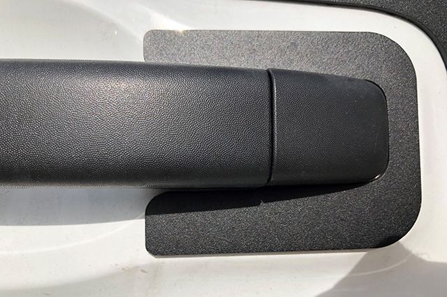 handle shield on Nissan van