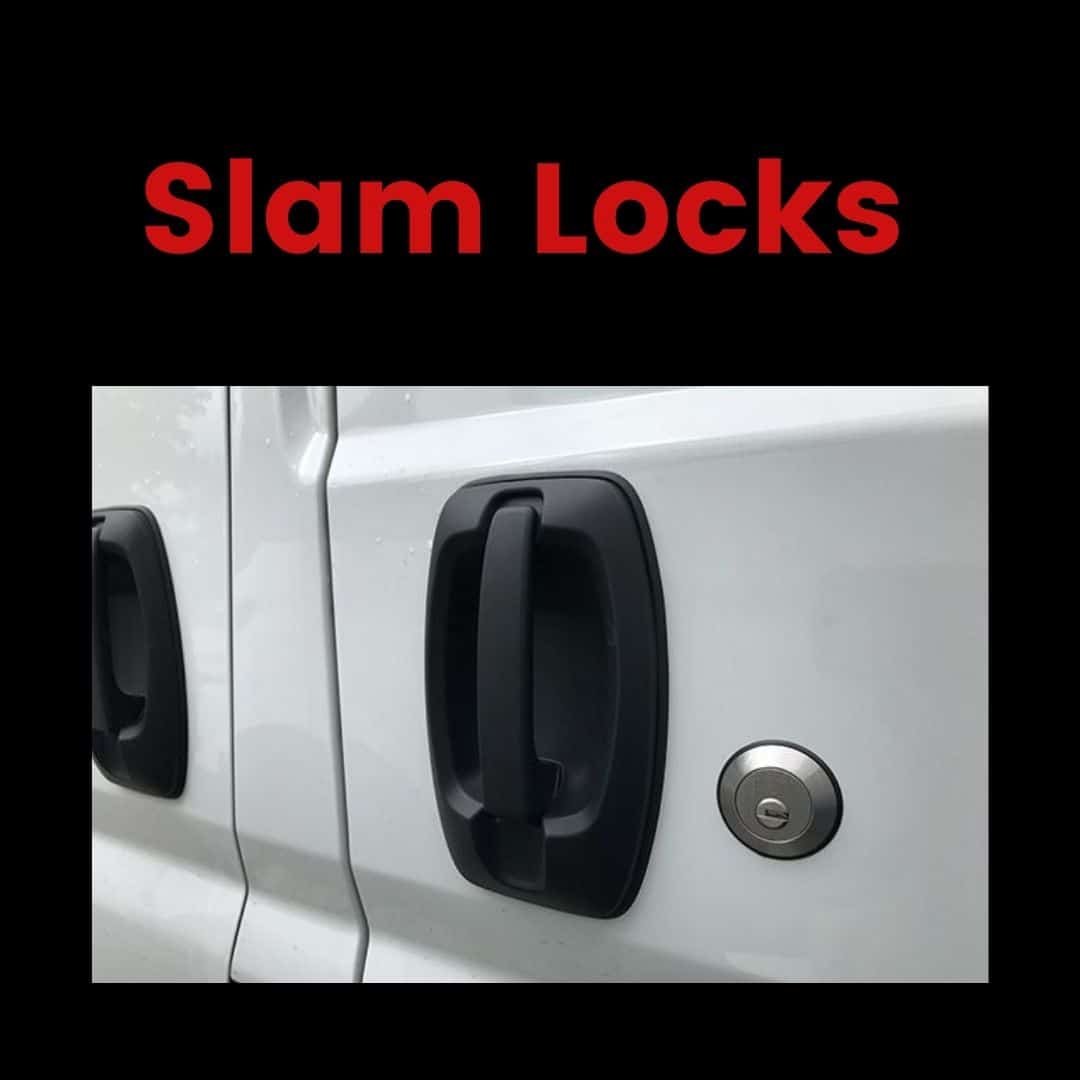 slam lock doors are self locking and locks automatically