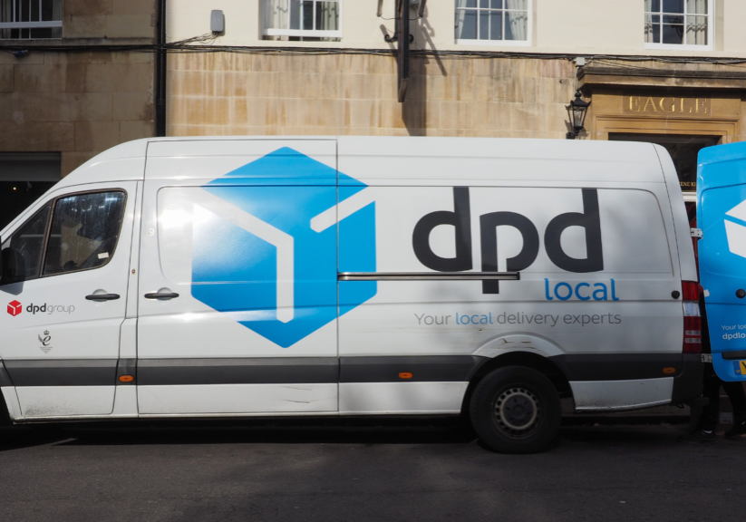 DPD courier van with van deadlock solutions locks fitted